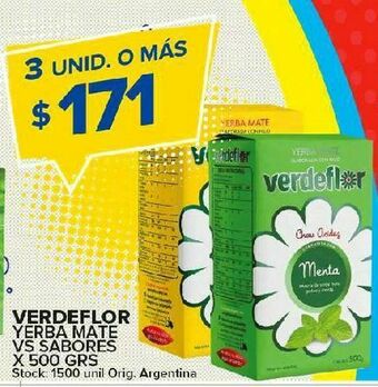 Carrefour Yerba mate verdeflor 500g oferta