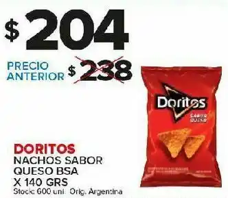 Carrefour Nachos doritos queso 140g oferta