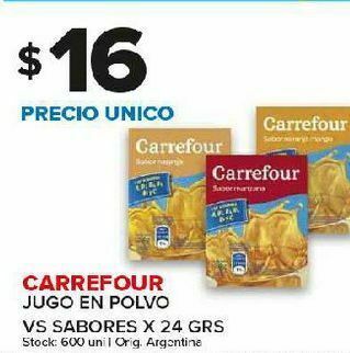 Carrefour Jugo en polvo carrefour 24g oferta
