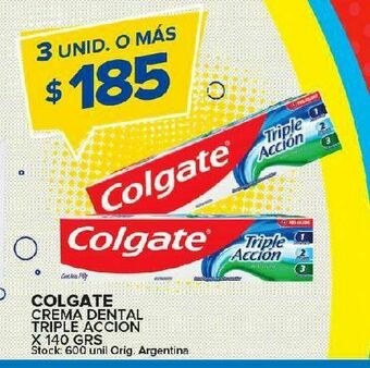 Carrefour Crema dental colgate triple acción 140g oferta