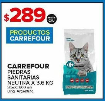 Carrefour Piedras sanitarias carrefour 3,6kg oferta