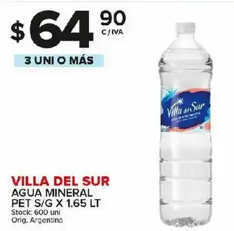 Carrefour Agua villa del sur 1,65l oferta