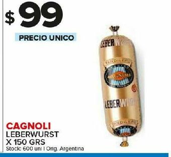 Carrefour Leberwurst cagnoli 150g oferta