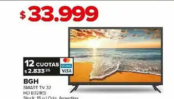 Carrefour Smart tv bgh 32" oferta