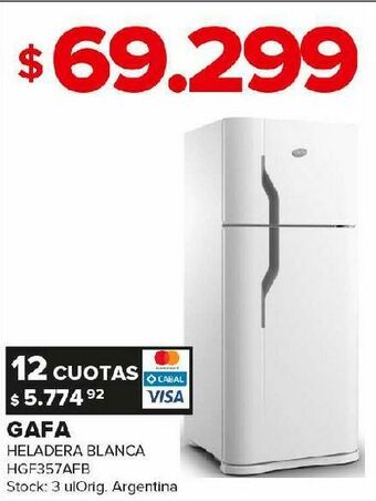 Carrefour Heladera blanca gafa oferta