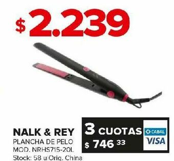 Carrefour Plancha de pelo nalk & rey oferta