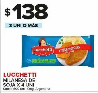 Carrefour Maxi Milanesa de soja lucchetti 4uni oferta