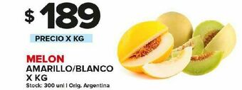 Carrefour Maxi Melón amarillo/blanco kg oferta