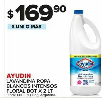 Carrefour Maxi Lavandina ayudin blancos intensos 2l oferta