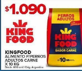 Carrefour Maxi Alimento balanceado para perros adultos king food 10kg oferta