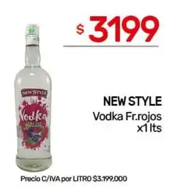Nini Mayorista New style vodka fr.rojos oferta