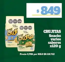 Nini Mayorista Crujitas snacks varios sabores oferta