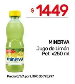 Nini Mayorista Minerva jugo de limón pet oferta