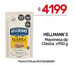 Nini Mayorista Hellmann's mayonesa dp clásica oferta