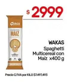 Nini Mayorista Wakas spaghetti multicereal con maíz oferta