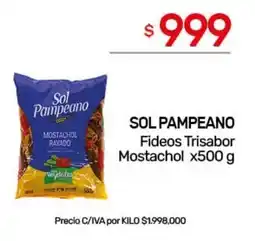 Nini Mayorista Sol pampeano fideos trisabor mostachol oferta