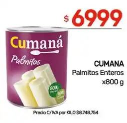 Nini Mayorista Cumana palmitos enteros oferta