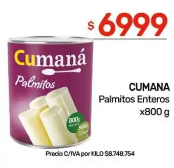 Nini Mayorista Cumana palmitos enteros oferta