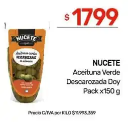 Nini Mayorista Nucete aceituna verde descarozada oferta