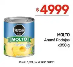 Nini Mayorista Molto ananá rodajas oferta