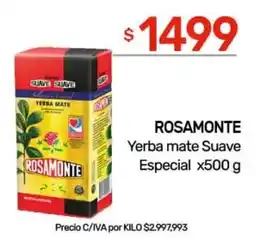 Nini Mayorista Rosamonte yerba mate suave especial oferta