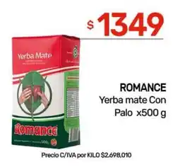 Nini Mayorista Romance yerba mate con palo oferta