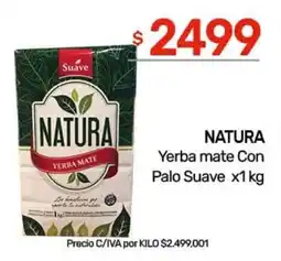 Nini Mayorista Natura yerba mate con palo suave oferta