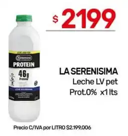 Nini Mayorista La Serenisima leche LV pet prot 0% oferta