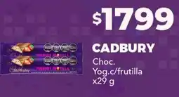 Nini Mayorista Cadbury chocolate yog c/frutilla oferta