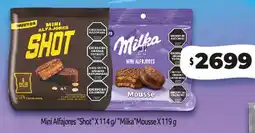 Nini Mayorista Mini Alfajores Shot / Milka Mousse oferta