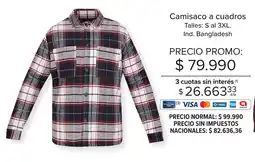 Carrefour Tex camisaco a cuadros oferta