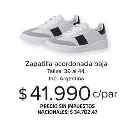 Carrefour Zapatilla acordonada baja oferta