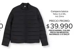 Carrefour Campera básica oferta