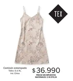 Carrefour Tex camisón estampado oferta