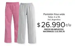Carrefour Pantalón frisa wide oferta