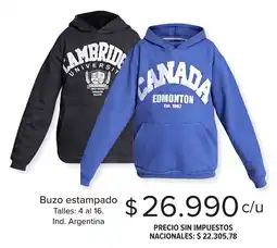 Carrefour Buzo estampado oferta