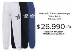 Carrefour Pantalón frisa con estampa oferta