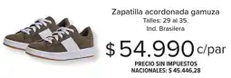 Carrefour Zapatilla acordonada gamuza oferta