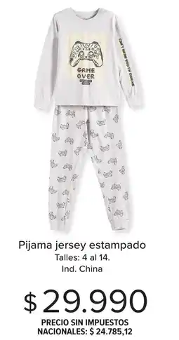 Carrefour Pijama jersey estampado oferta