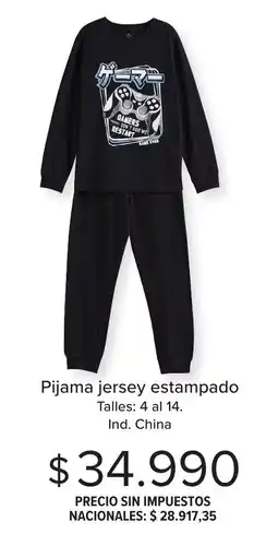 Carrefour Pijama jersey estampado oferta