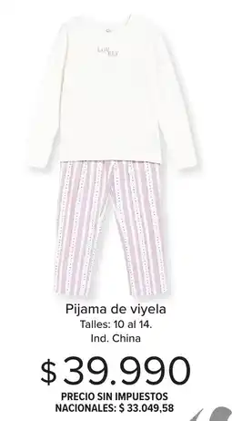 Carrefour Pijama de viyela oferta