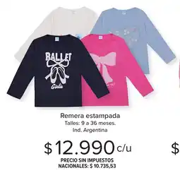 Carrefour Remera estampada oferta