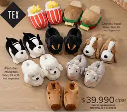 Carrefour Pantuflas muñecos oferta