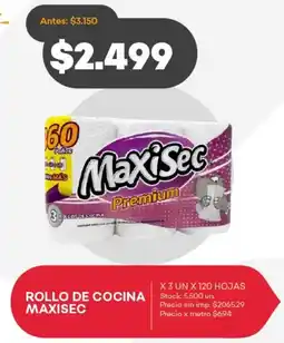 Supermercados Tadicor Rollo de cocina maxisec oferta