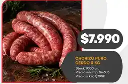 Supermercados Tadicor Chorizo puro cerdo oferta
