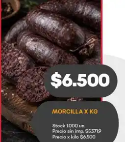 Supermercados Tadicor Morcilla oferta