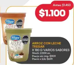 Supermercados Tadicor Tregar arroz con leche varios sabores oferta
