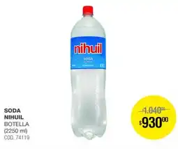 Atomo Conviene Nihuil soda botella oferta