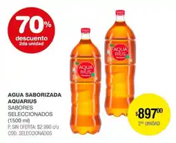 Atomo Conviene Aquarius agua saborizada sabores seleccionados oferta