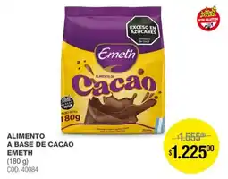 Atomo Conviene Emeth alimento de a base de cacao oferta
